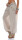 malito Damen Pumphose in Unifarben | leichte Stoffhose | super Freizeithose für den Strand | Haremshose - lässig 3417 (beige)