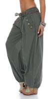 Pumphose in Unifarben Stoffhose 3417 (oliv)