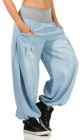 Pumphose Denim Style Haremshose 6258 (hellblau)