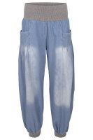 Pumphose Denim Style Haremshose 6258 (hellblau)