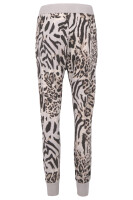 Sweatpants mit Leoparden Print 3344 (hellgrau)