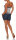 Einteiler kurz Marine Look Jumpsuit 9646 (weiß)