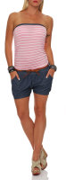 Einteiler kurz Marine Look Jumpsuit 9646 (rosa)