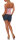 Einteiler kurz Marine Look Jumpsuit 9646 (rosa)