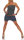 Einteiler kurz Marine Look Jumpsuit 9646 (schwarz)