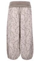 Capri Hose mit Orient Print 8581 (fango)