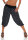 Capri Hose mit Orient Print 8581 (schwarz)