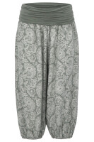Capri Hose mit Orient Print 8581 (oliv)