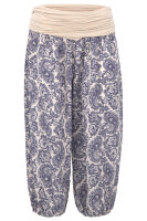 Capri Hose mit Orient Print 8581 (creme)