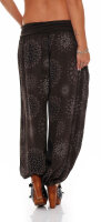 Pumphose mit Print Freizeithose 7181 (dunkelbraun)