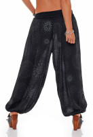 Pumphose mit Print Freizeithose 7181 (schwarz)