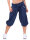 kurze Pumphose in Unifarben Pants 3416 (dunkelblau)