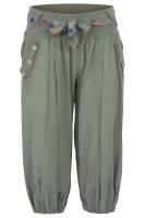 kurze Pumphose in Unifarben Pants 3416 (oliv)