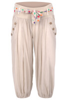 kurze Pumphose in Unifarben Pants 3416 (beige)