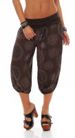 kurze Pumphose mit Print 7182 (dunkelbraun)