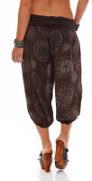 kurze Pumphose mit Print 7182 (dunkelbraun)