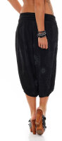 kurze Pumphose mit Print 7182 (schwarz)