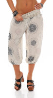 kurze Pumphose mit Print 7182 (beige)