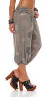 kurze Pumphose mit Print 7182 (fango)