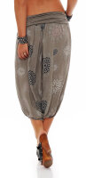 kurze Pumphose mit Print 7182 (fango)