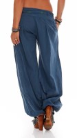 Pumphose in Unifarben Stoffhose 3417 (jeansblau)