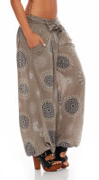 Pumphose mit Print Freizeithose 3481 (fango)