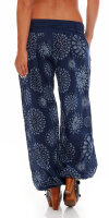 Pumphose mit Print Freizeithose 3481 (dunkelblau)