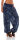 Pumphose mit Print Freizeithose 3481 (dunkelblau)