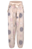 Pumphose mit Print Freizeithose 3481 (beige)