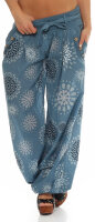 Pumphose mit Print Freizeithose 3481 (jeansblau)