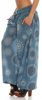 Pumphose mit Print Freizeithose 3481 (jeansblau)