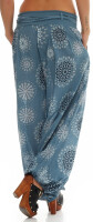 Pumphose mit Print Freizeithose 3481 (jeansblau)