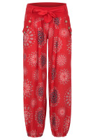 Pumphose mit Print Freizeithose 3481 (rot)