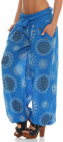 Pumphose mit Print Freizeithose 3481 (blau)