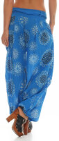 Pumphose mit Print Freizeithose 3481 (blau)