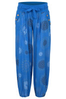 Pumphose mit Print Freizeithose 3481 (blau)