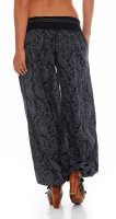 Pumphose mit Orient Print 3488 (schwarz)