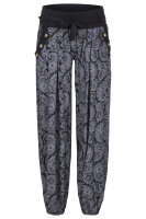 Pumphose mit Orient Print 3488 (schwarz)