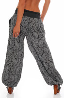 Pumphose mit Orient Print 3488 (dunkelgrau)