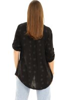 Bluse mit Print Tunika 6703 (schwarz)