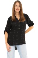 Bluse mit Print Tunika 6703 (schwarz)