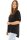 Bluse mit Print Tunika 6703 (schwarz)