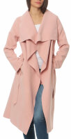 Mantel lang mit Wasserfall Schnitt Coat 3040