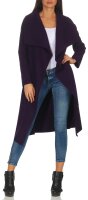 Mantel lang mit Wasserfall Schnitt Coat 3040