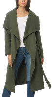 Mantel lang mit Wasserfall Schnitt Coat 3040