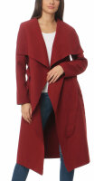 Mantel lang mit Wasserfall Schnitt Coat 3040