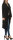 Mantel lang mit Wasserfall Schnitt Coat 3040 schwarz