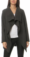 Mantel kurz mit Wasserfall Schnitt Coat 3041