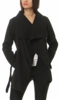Mantel kurz mit Wasserfall Schnitt Coat 3041