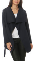 Mantel kurz mit Wasserfall Schnitt Coat 3041